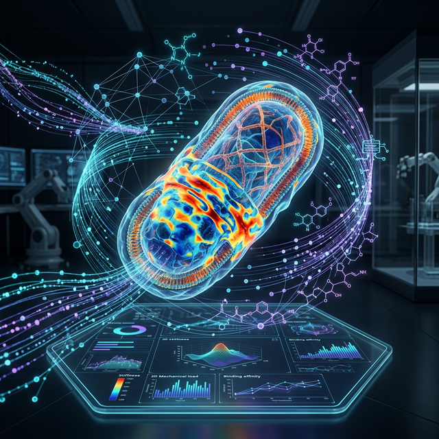 AI Discovery Engine for Bacterial Mechanics